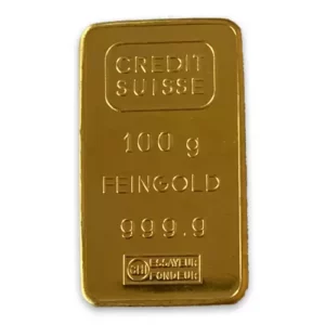 Buy Credit Suisse Gold Bar - 100g Credit Suisse Gold Bar for Sale